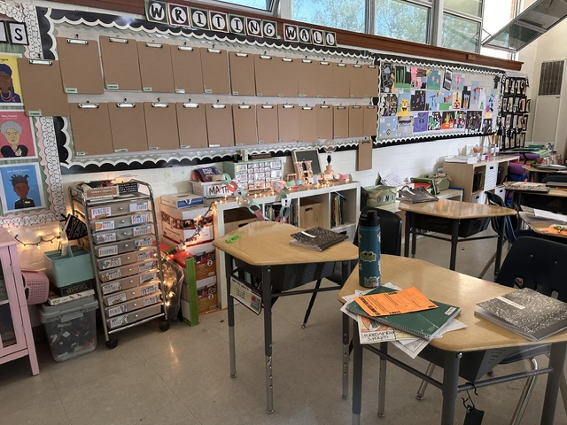 Classroom walls updated to showcase learning development